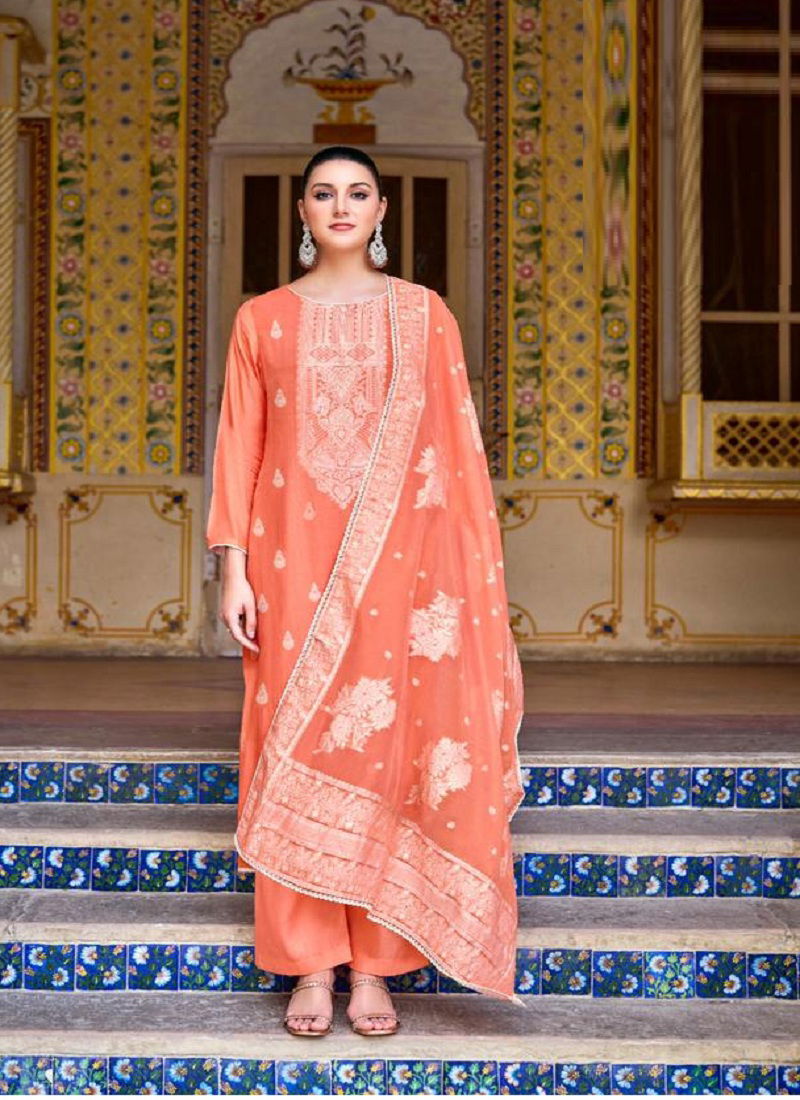 Shamaa Viscose Jacquard Deisgner Suit  Catalog